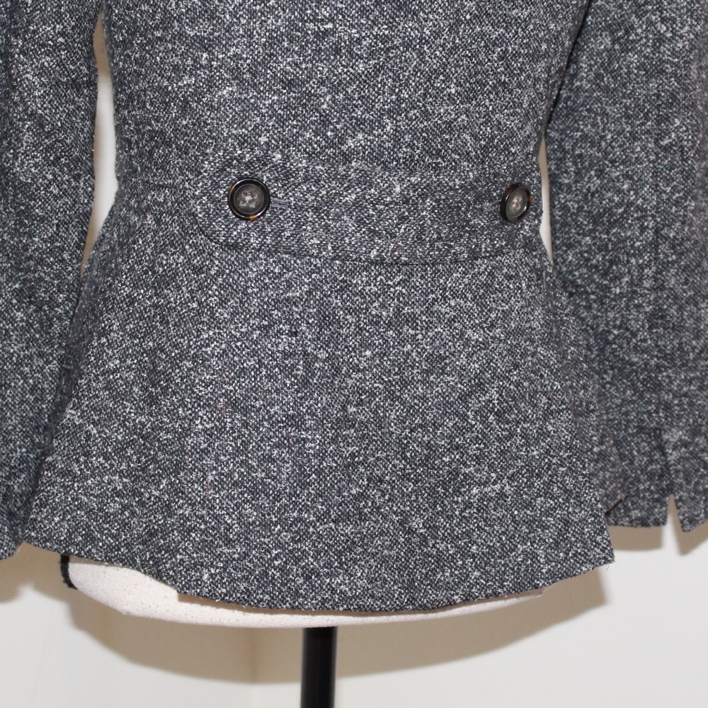 Banana Republic MADMEN, Elegant Gray Tweed Jacket - Picture 7 of 13